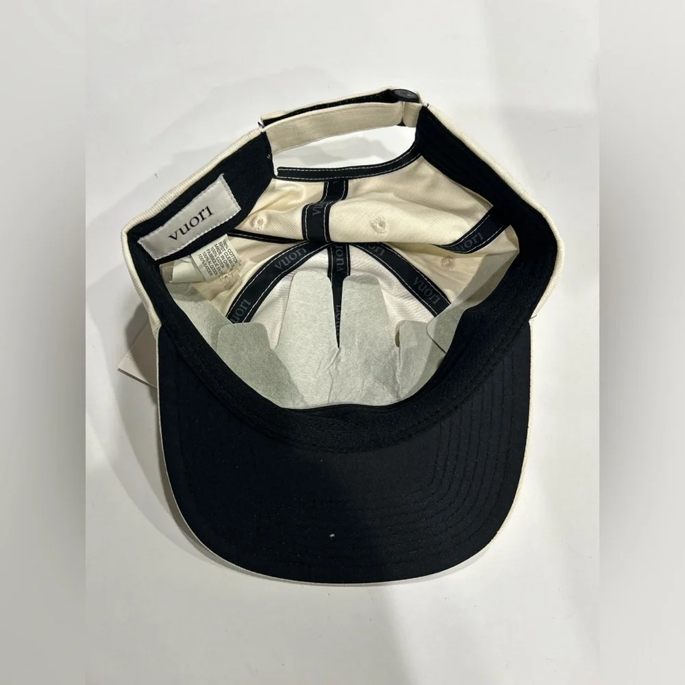 Vuori Performance Cord Hat Bone Cream Off-White NWT Flat Bill Performance Cotton